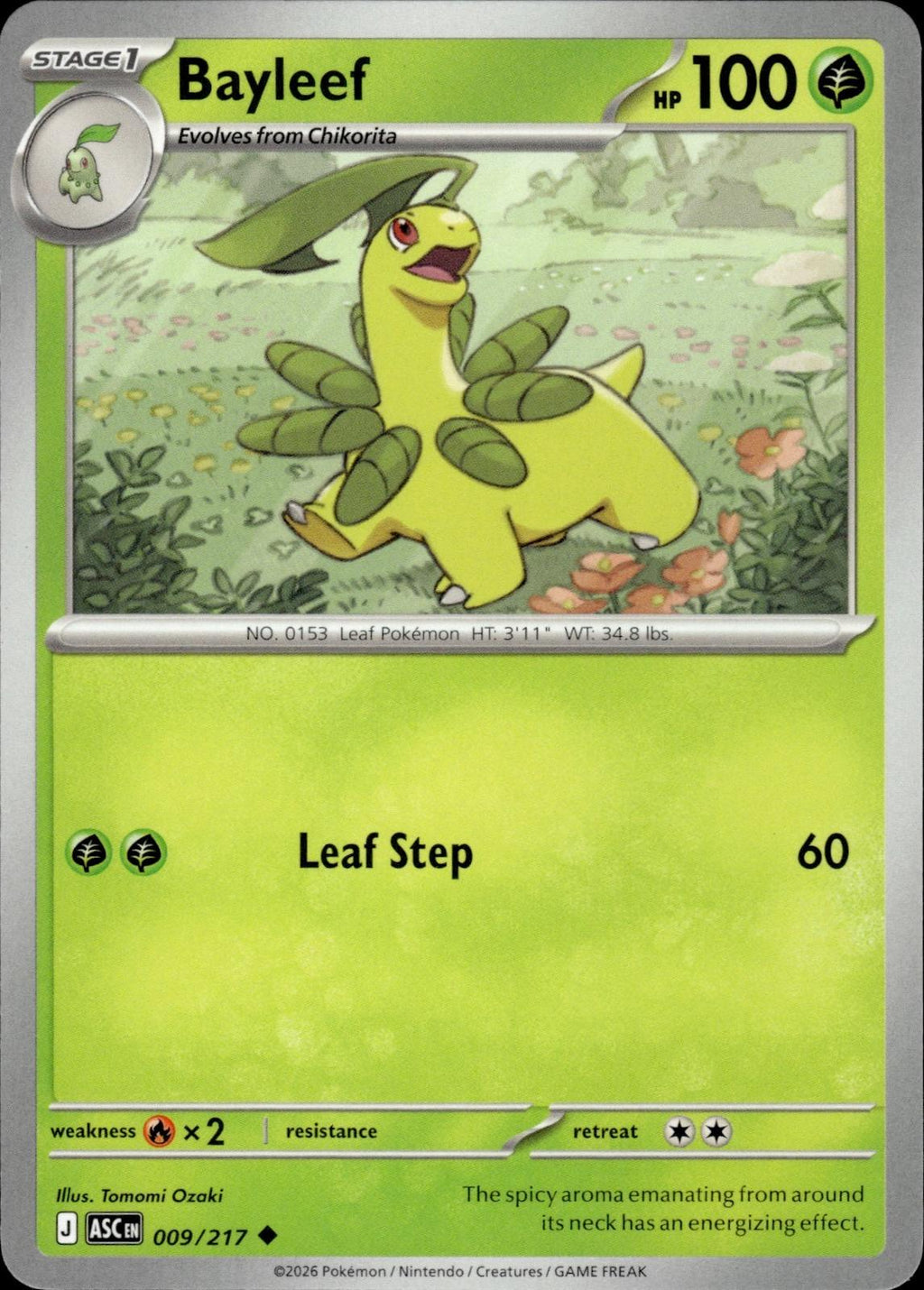 Bayleef ME: Ascended Heroes #009/217 Uncommon