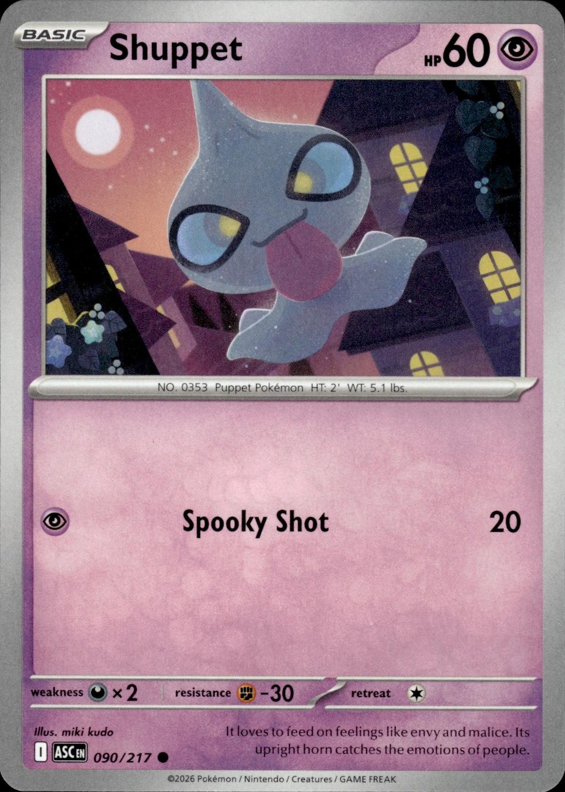 Shuppet ME: Ascended Heroes #090/217 Common