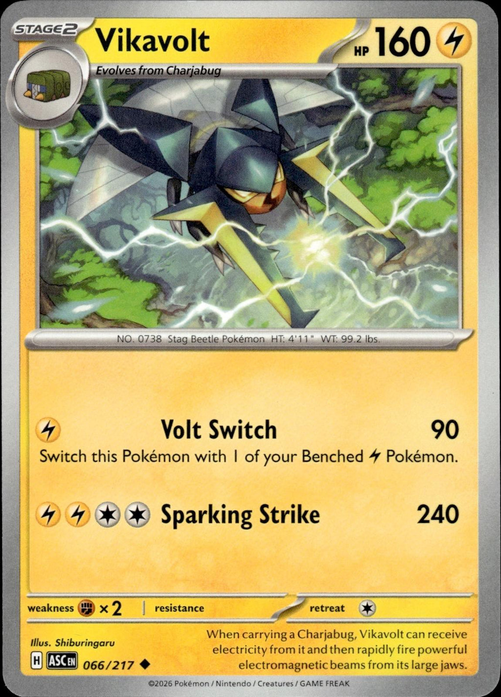Vikavolt ME: Ascended Heroes #066/217 Uncommon