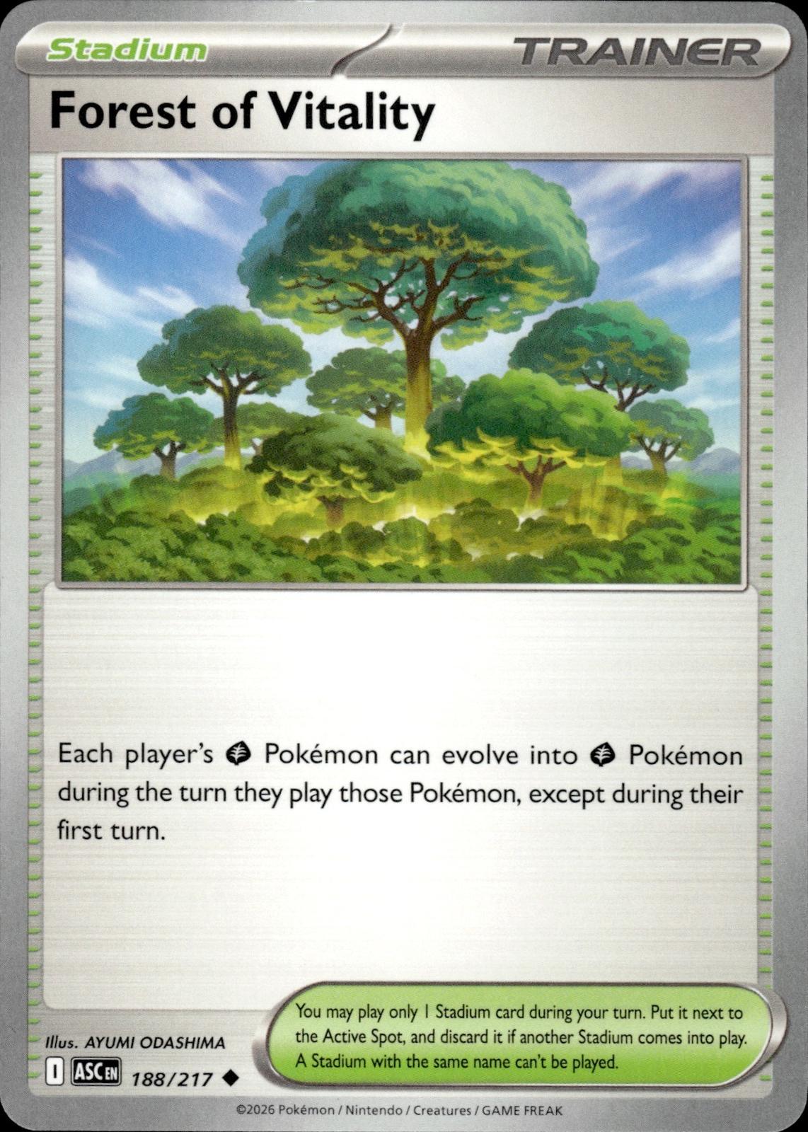 Forest of Vitality ME: Ascended Heroes #188/217 Uncommon