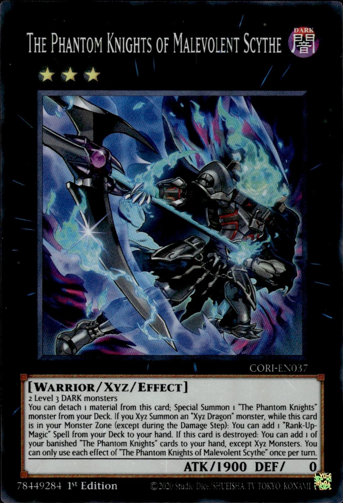 The Phantom Knights of Malevolent Scythe Chaos Origins #CORI-EN037 Super Rare