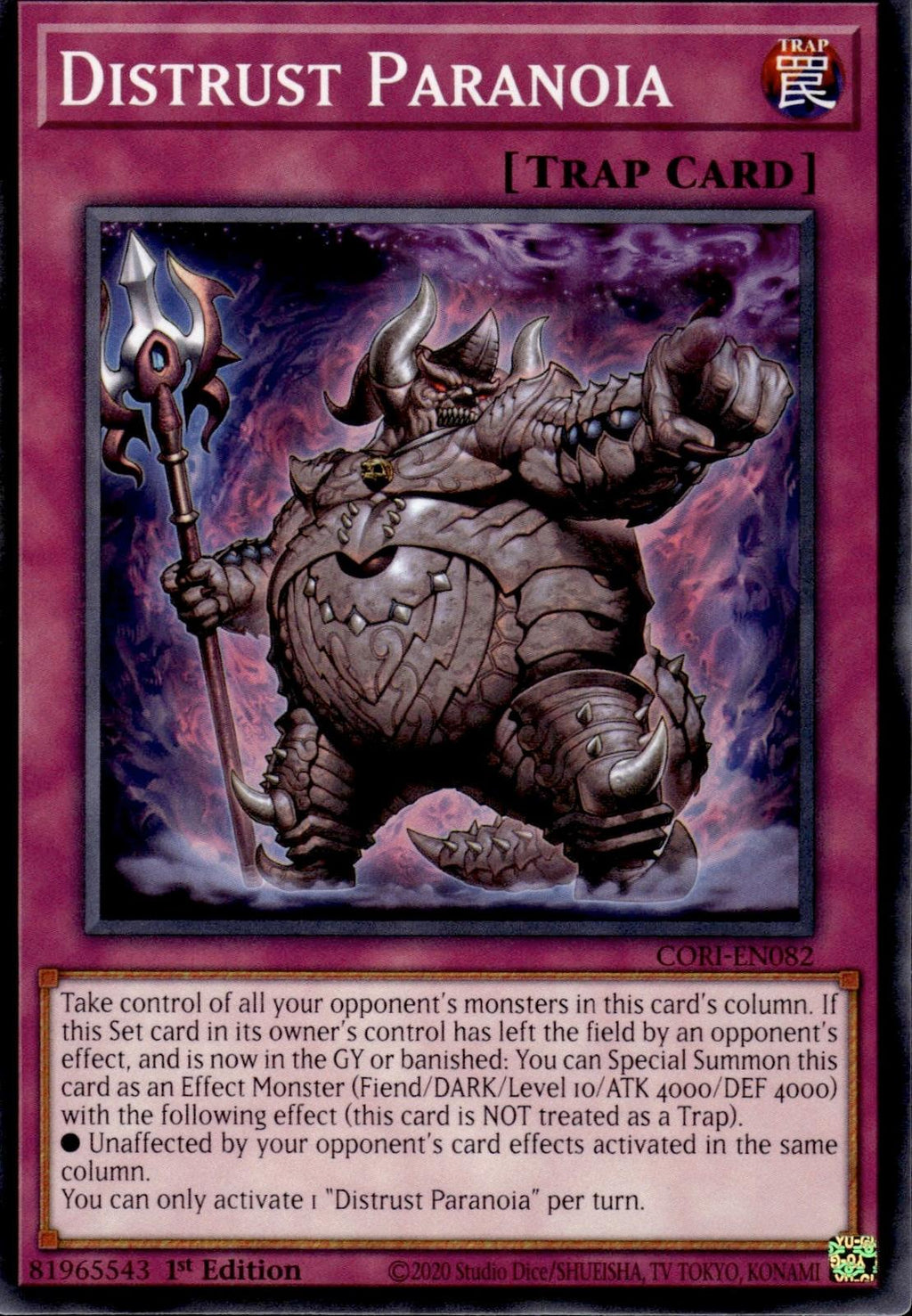 Distrust Paranoia Chaos Origins #CORI-EN082