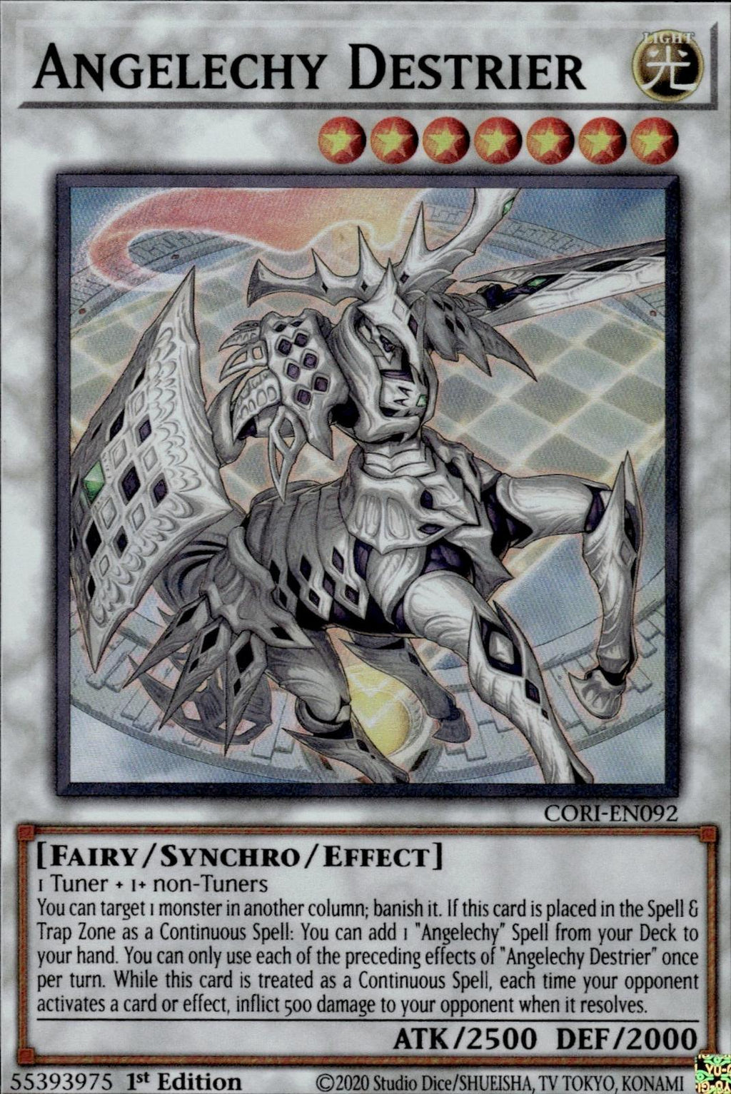 Angelechy Destrier Chaos Origins #CORI-EN092 Super Rare