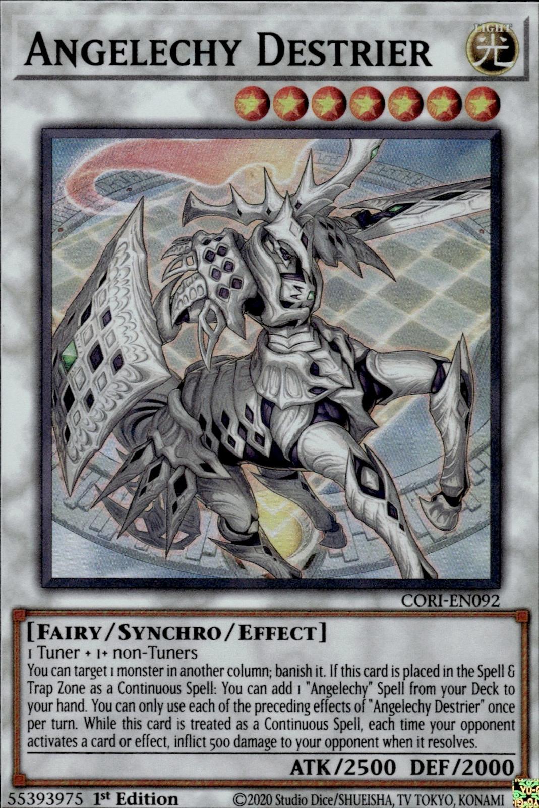 Angelechy Destrier Chaos Origins #CORI-EN092 Super Rare