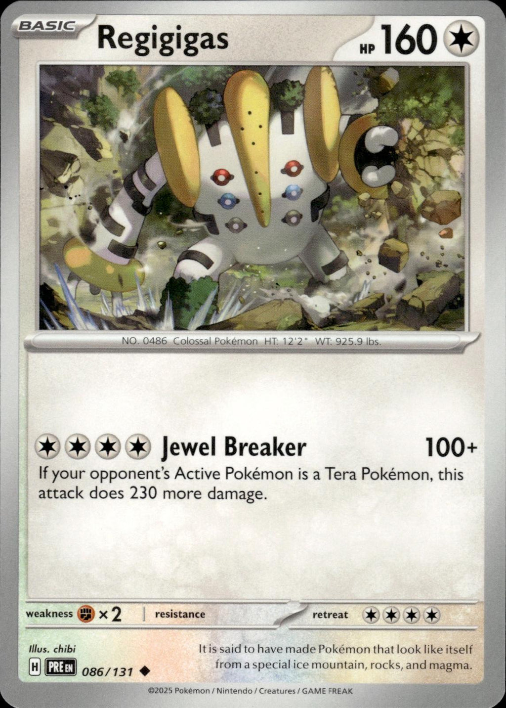 Regigigas SV: Prismatic Evolutions #086/131 Uncommon