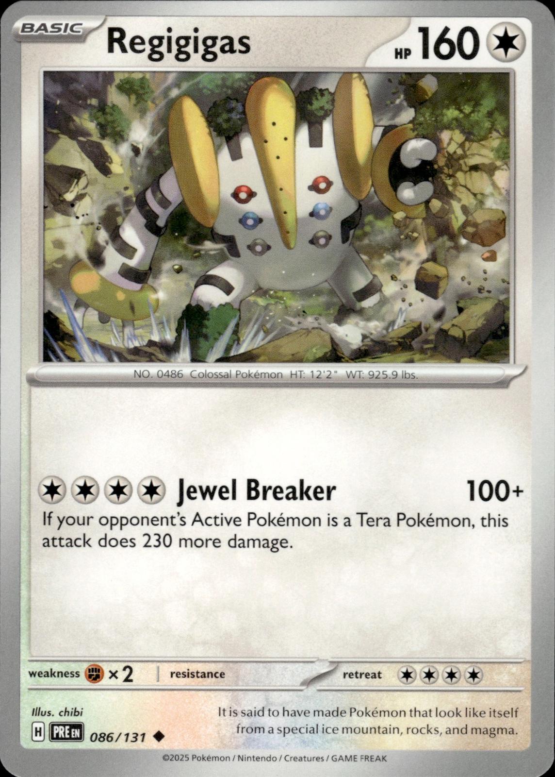 Regigigas SV: Prismatic Evolutions #086/131 Uncommon