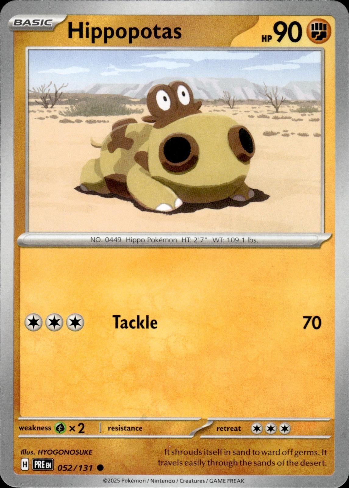 Hippopotas SV: Prismatic Evolutions #052/131 Common