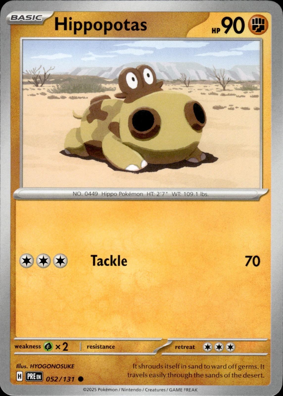 Hippopotas SV: Prismatic Evolutions #052/131 Common