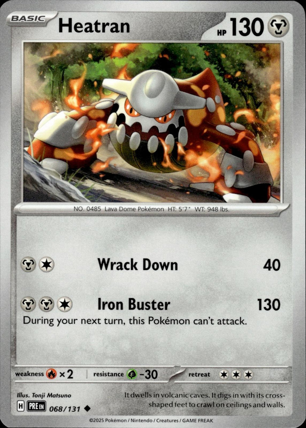 Heatran SV: Prismatic Evolutions #068/131 Uncommon