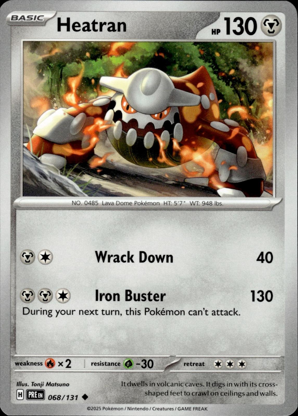 Heatran SV: Prismatic Evolutions #068/131 Uncommon