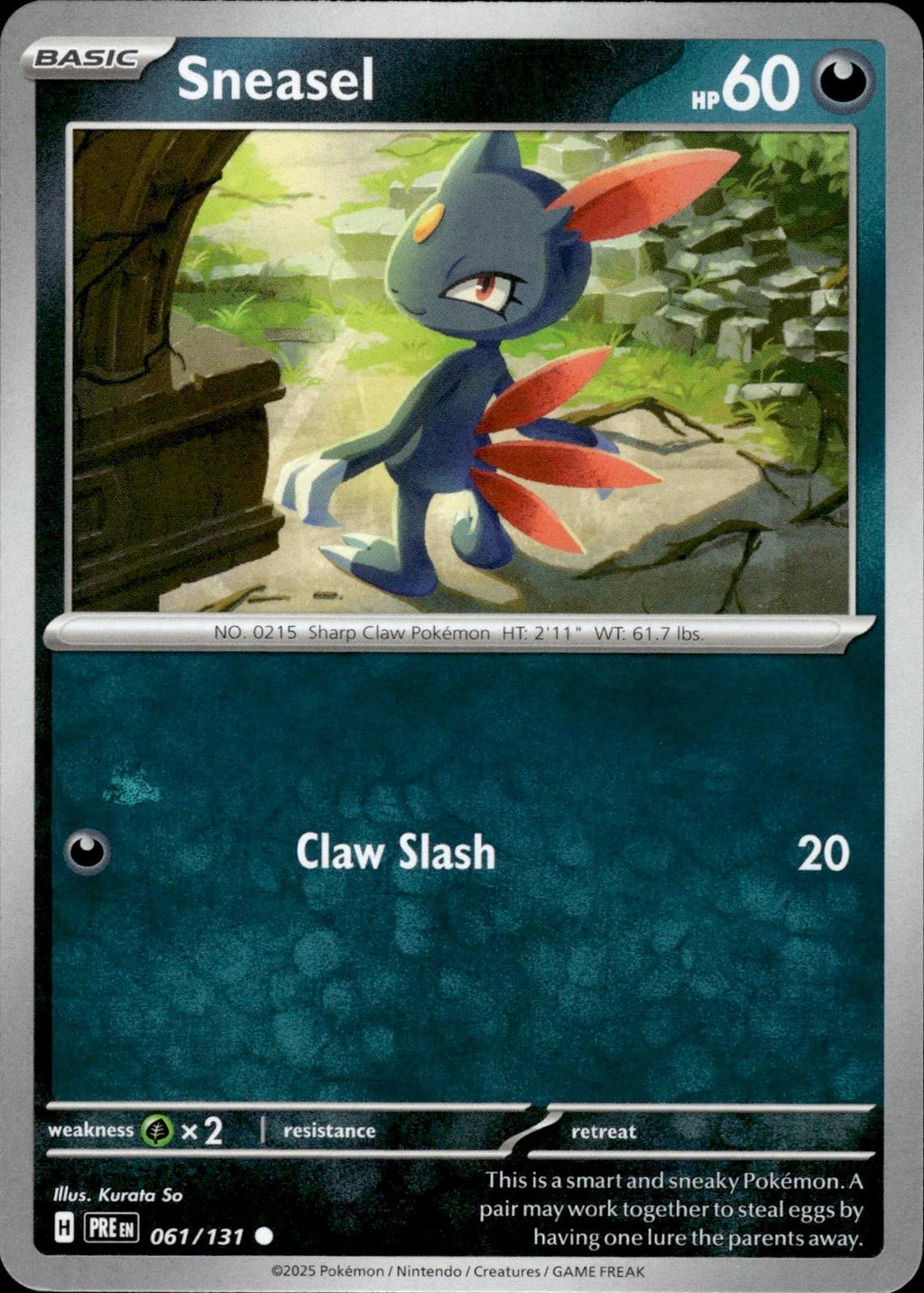Sneasel SV: Prismatic Evolutions #061/131 Common