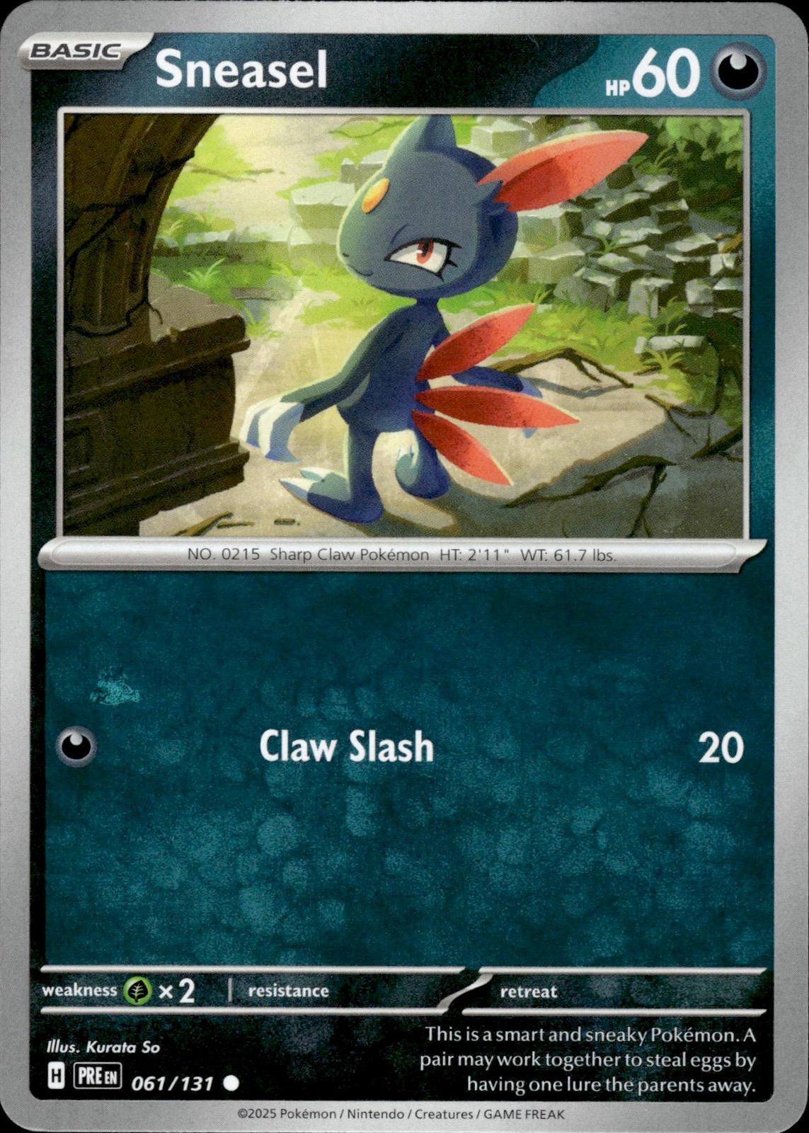 Sneasel SV: Prismatic Evolutions #061/131 Common