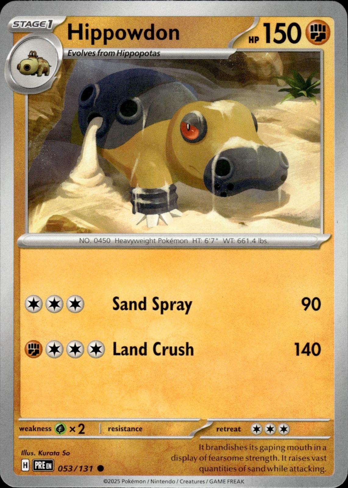 Hippowdon SV: Prismatic Evolutions #053/131 Common