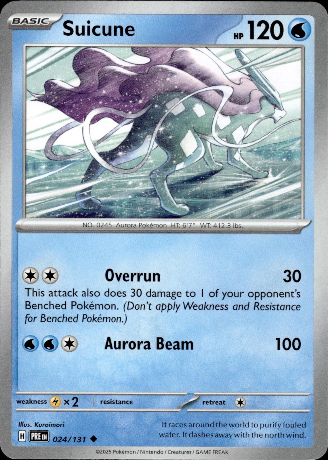 Suicune SV: Prismatic Evolutions #024/131 Uncommon
