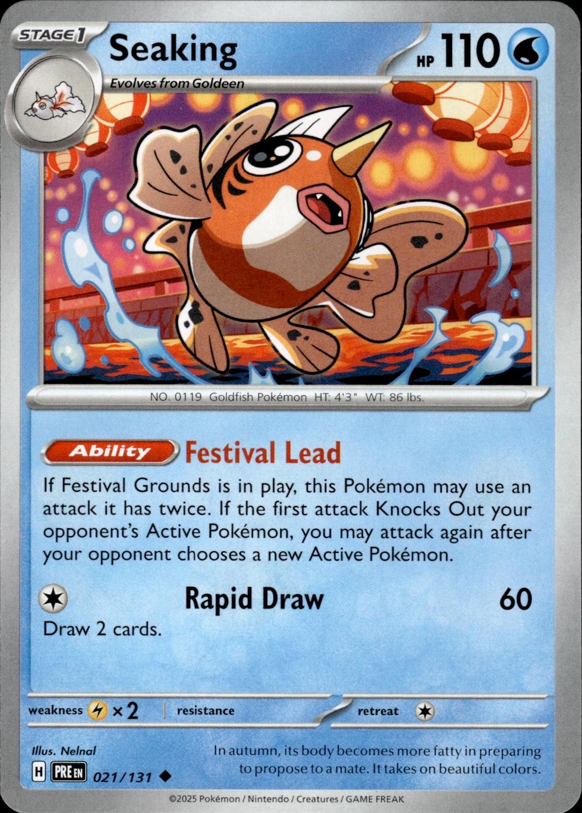 Seaking SV: Prismatic Evolutions #021/131 Uncommon
