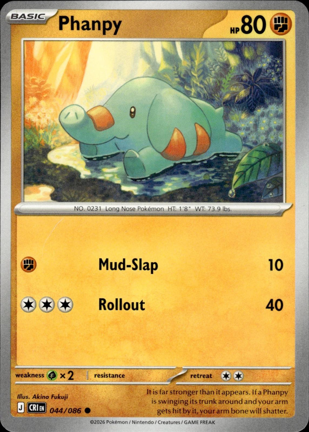 Phanpy ME04: Chaos Rising #044/086 Common