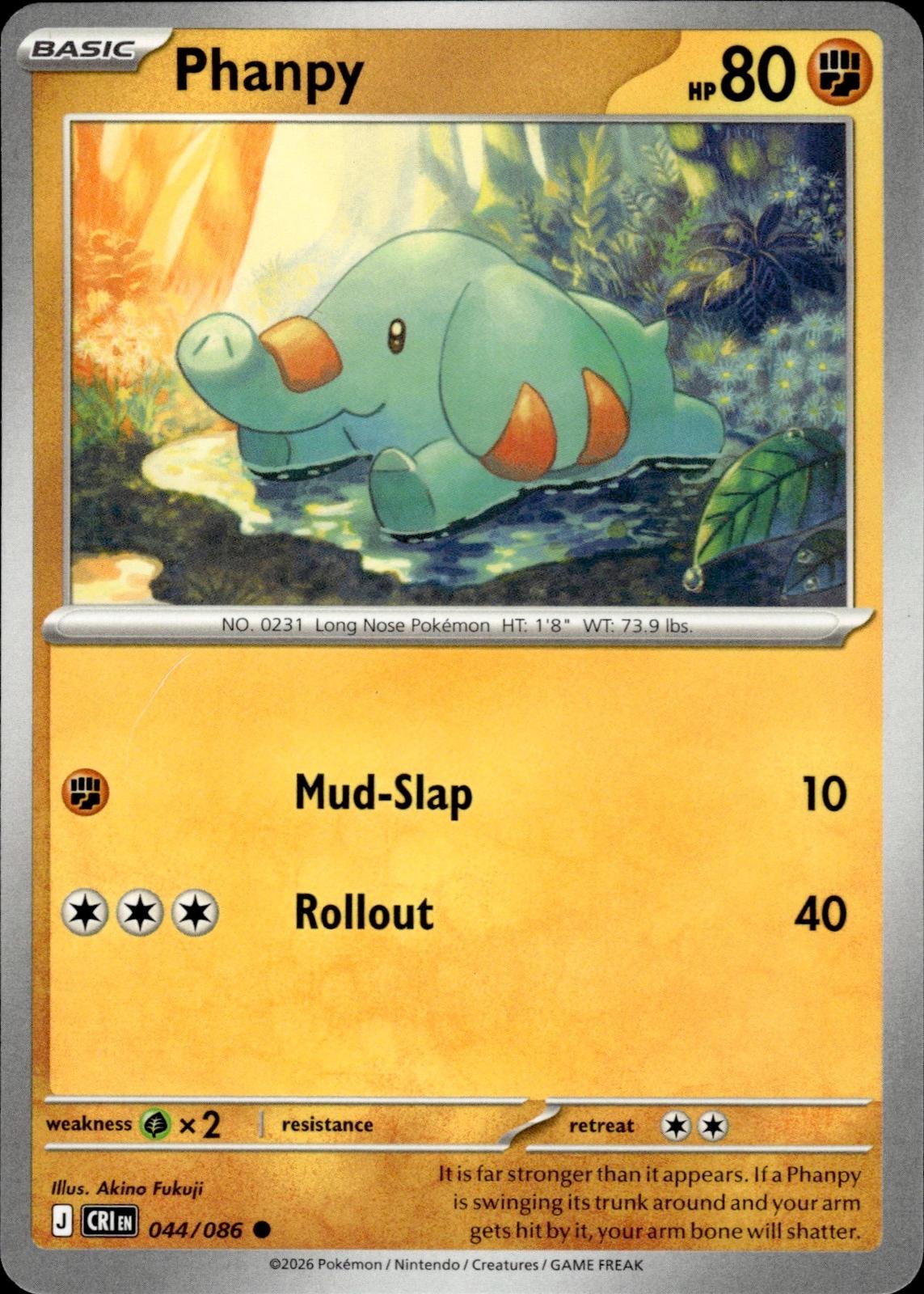 Phanpy ME04: Chaos Rising #044/086 Common