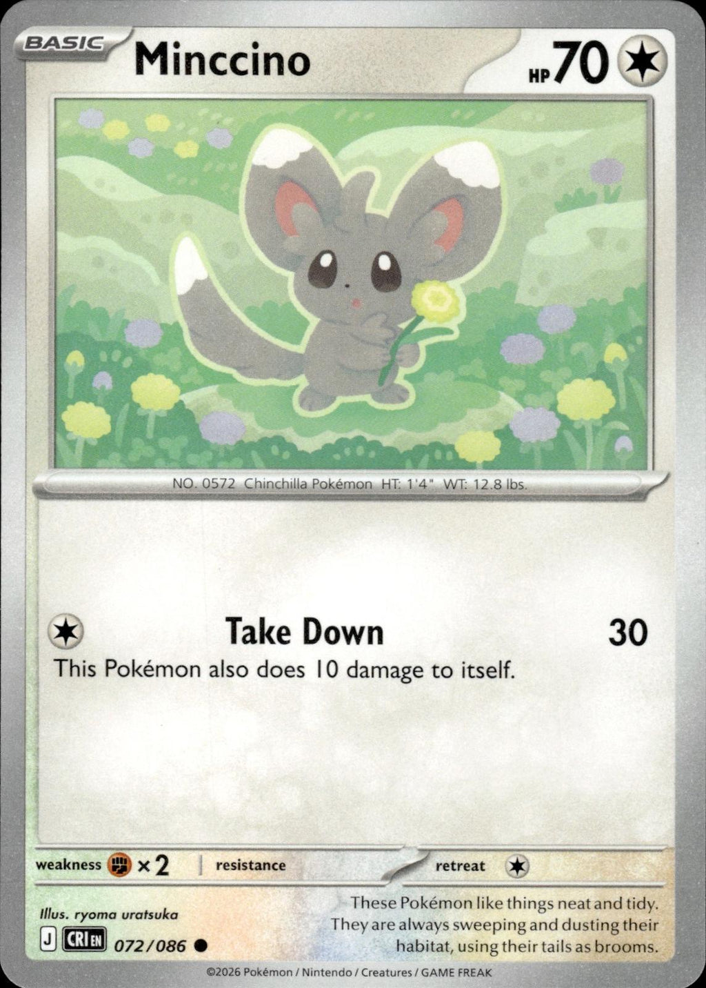 Minccino ME04: Chaos Rising #072/086 Common