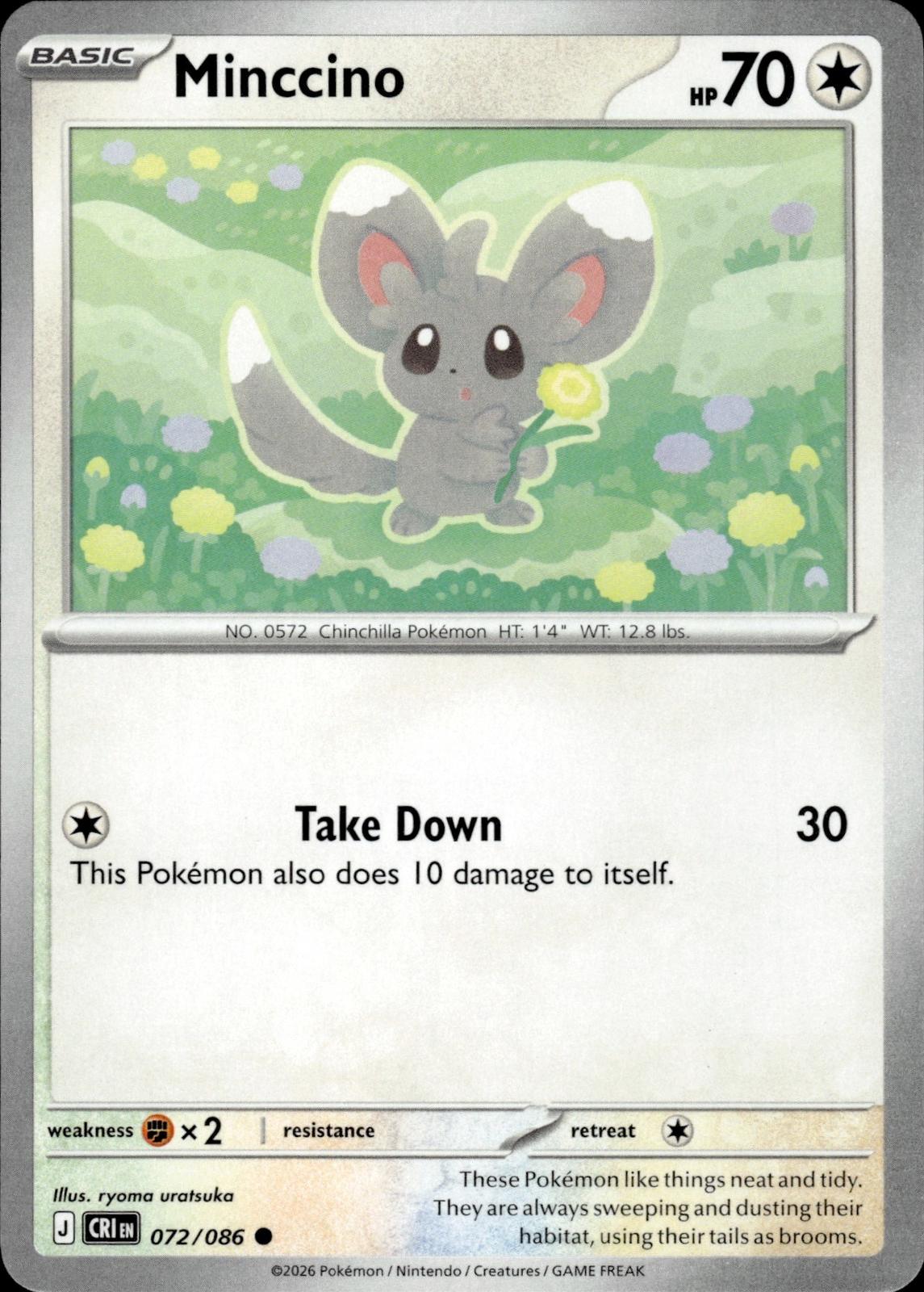 Minccino ME04: Chaos Rising #072/086 Common