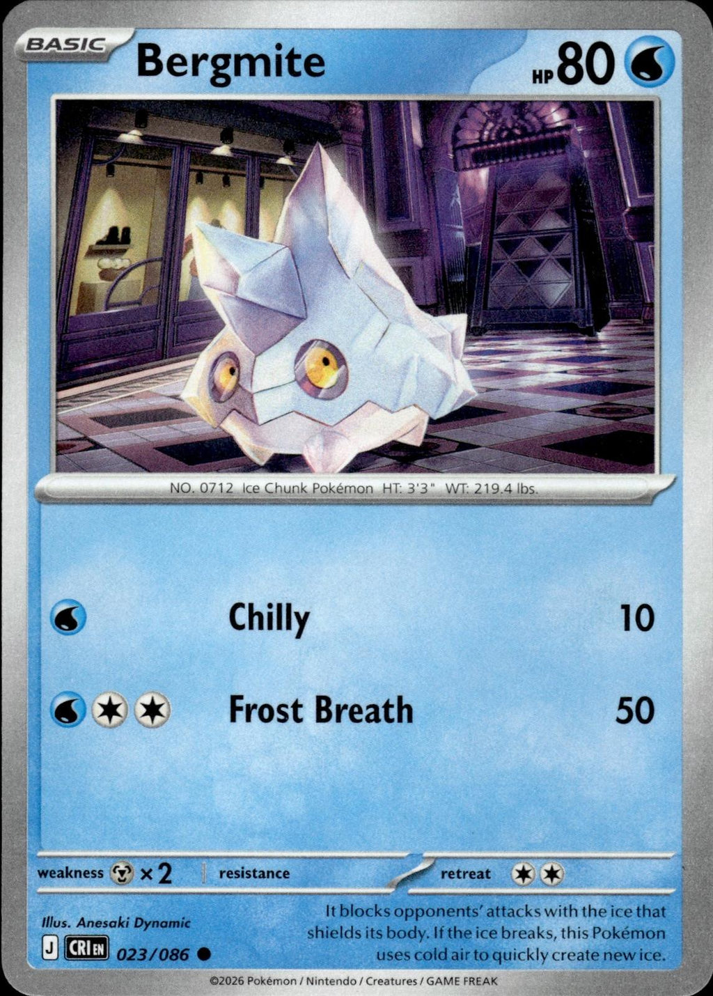 Bergmite ME04: Chaos Rising #023/086 Common