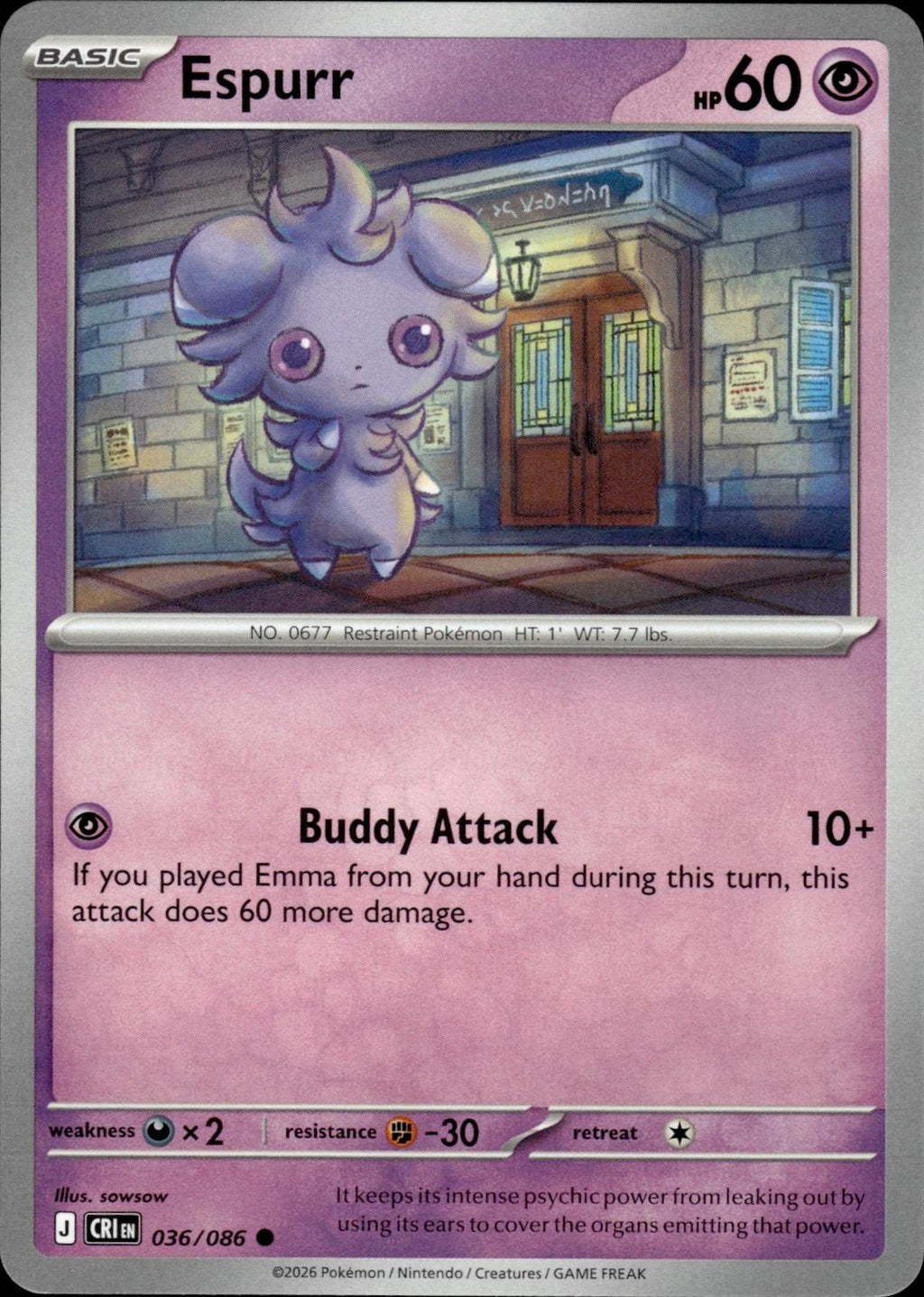 Espurr ME04: Chaos Rising #036/086 Common
