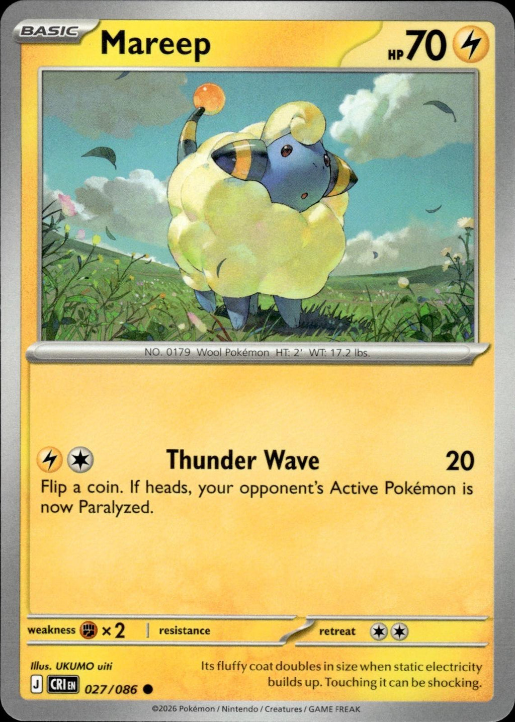 Mareep ME04: Chaos Rising #027/086 Common