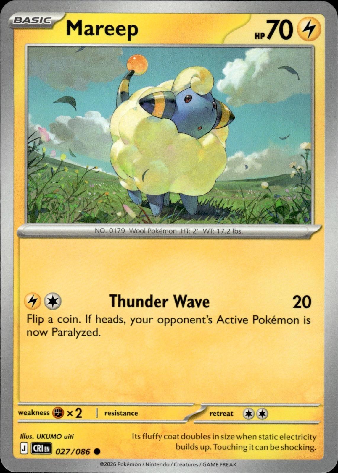 Mareep ME04: Chaos Rising #027/086 Common