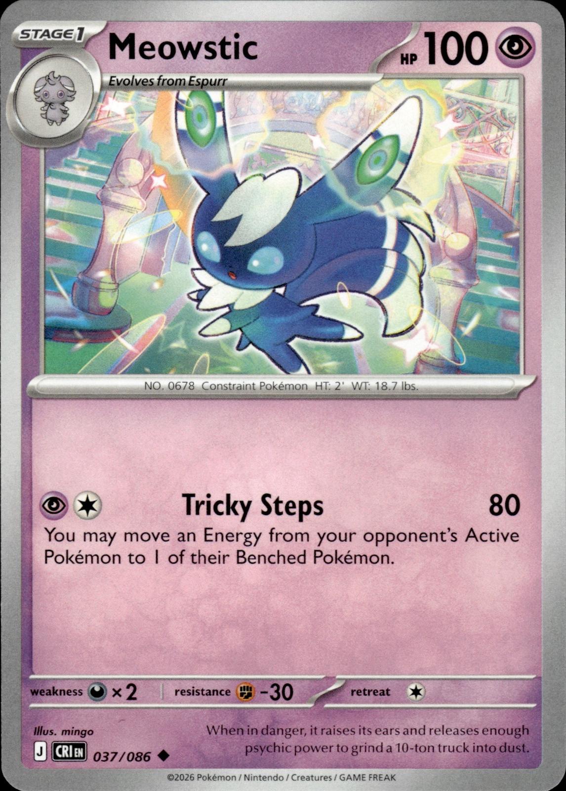Meowstic ME04: Chaos Rising #037/086 Uncommon