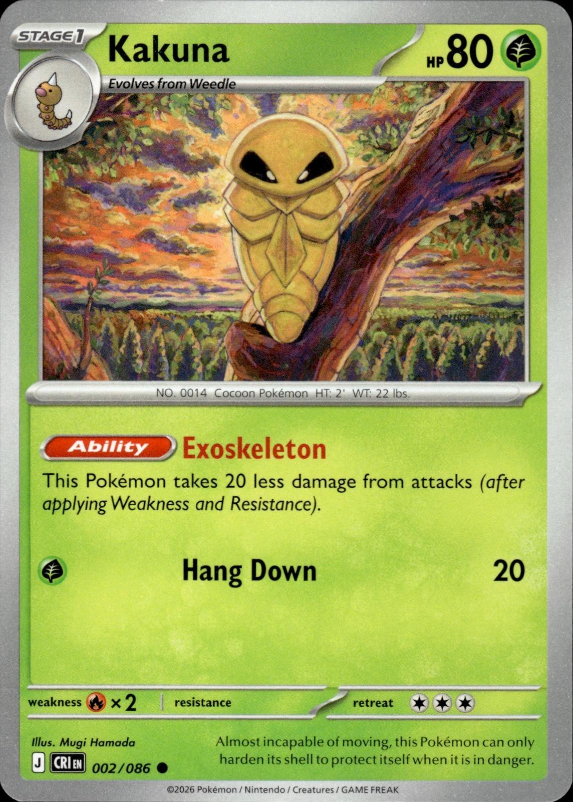 Kakuna ME04: Chaos Rising #002/086 Common