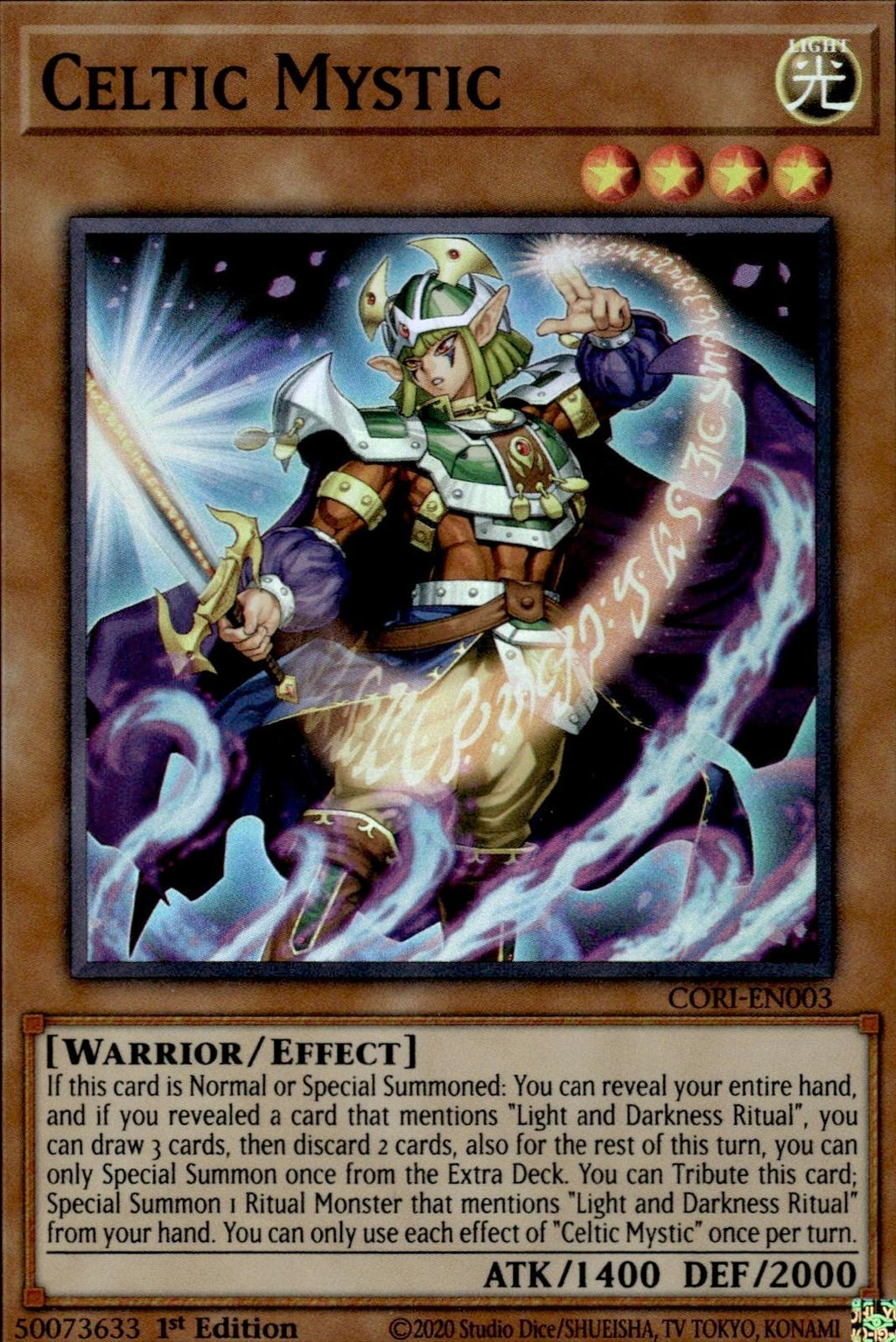 Celtic Mystic Chaos Origins #CORI-EN003 Super Rare