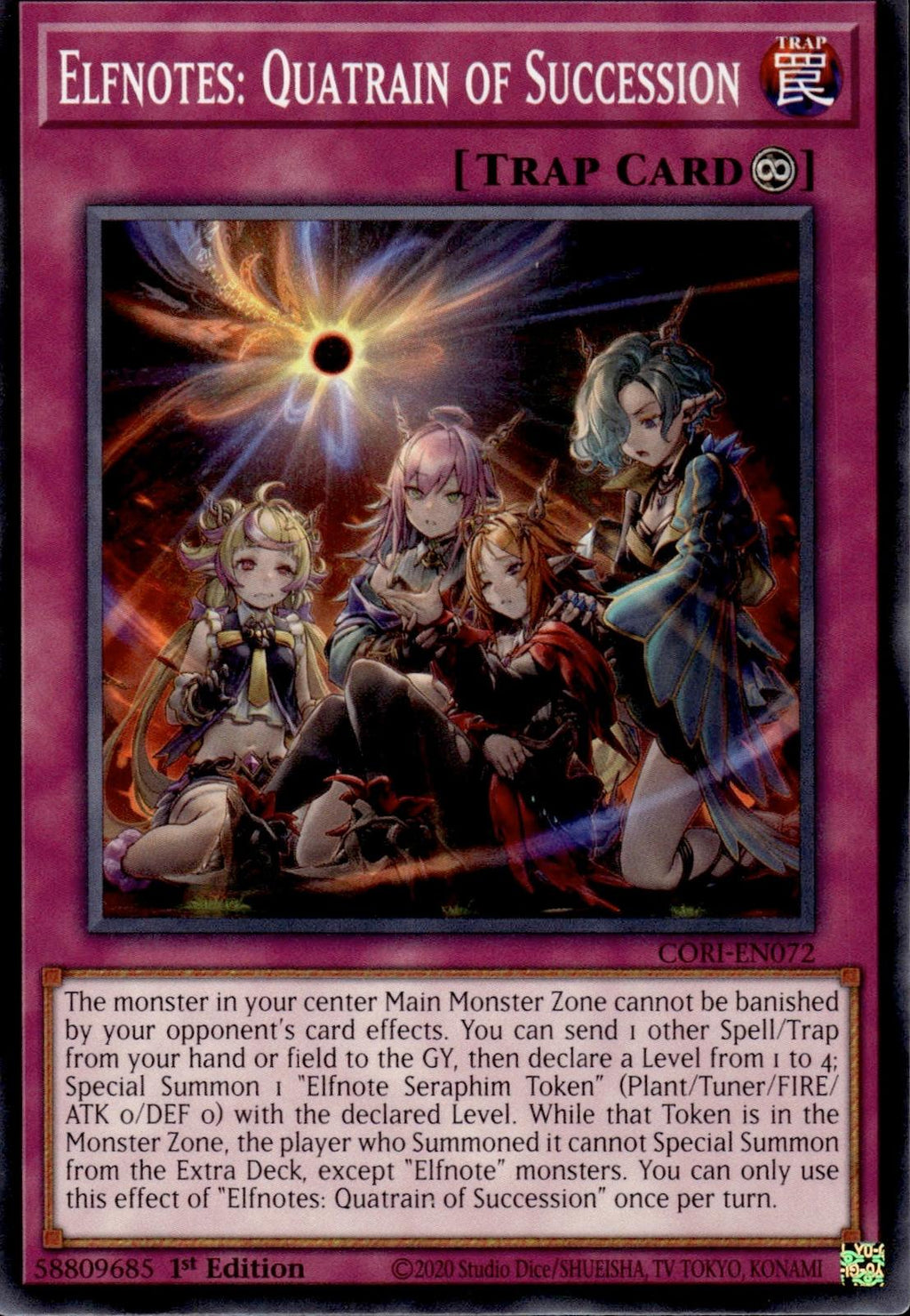 Elfnotes: Quatrain of Succession Chaos Origins #CORI-EN072