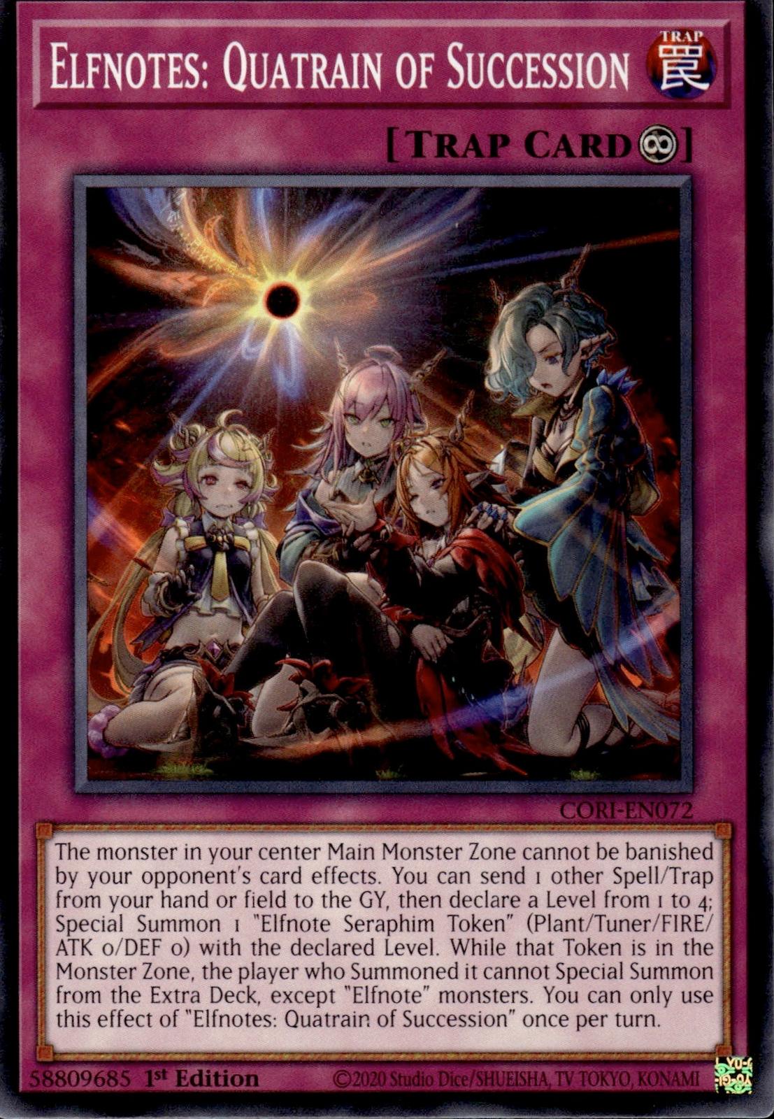 Elfnotes: Quatrain of Succession Chaos Origins #CORI-EN072