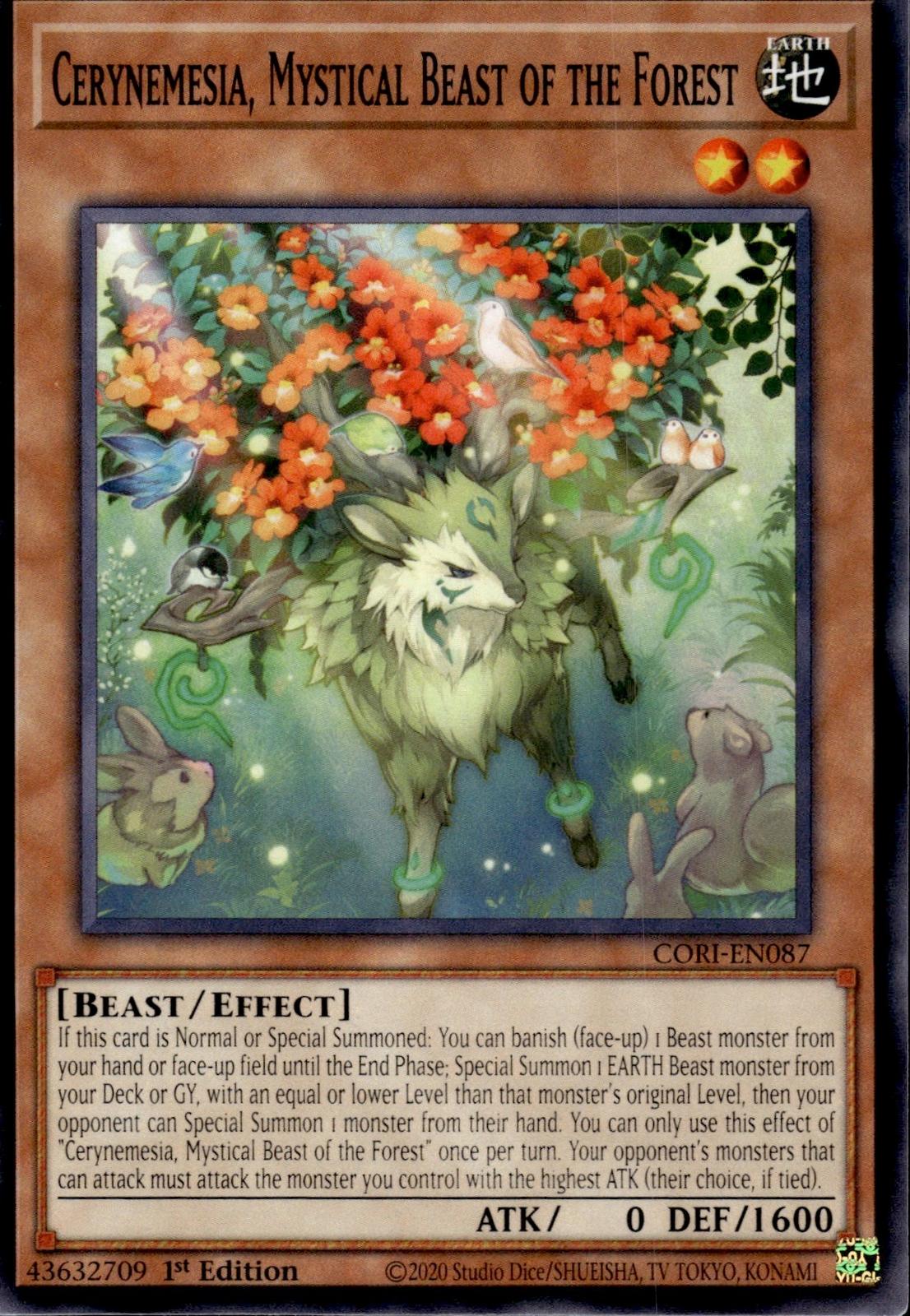 Cerynemesia, Mystical Beast of the Forest Chaos Origins #CORI-EN087