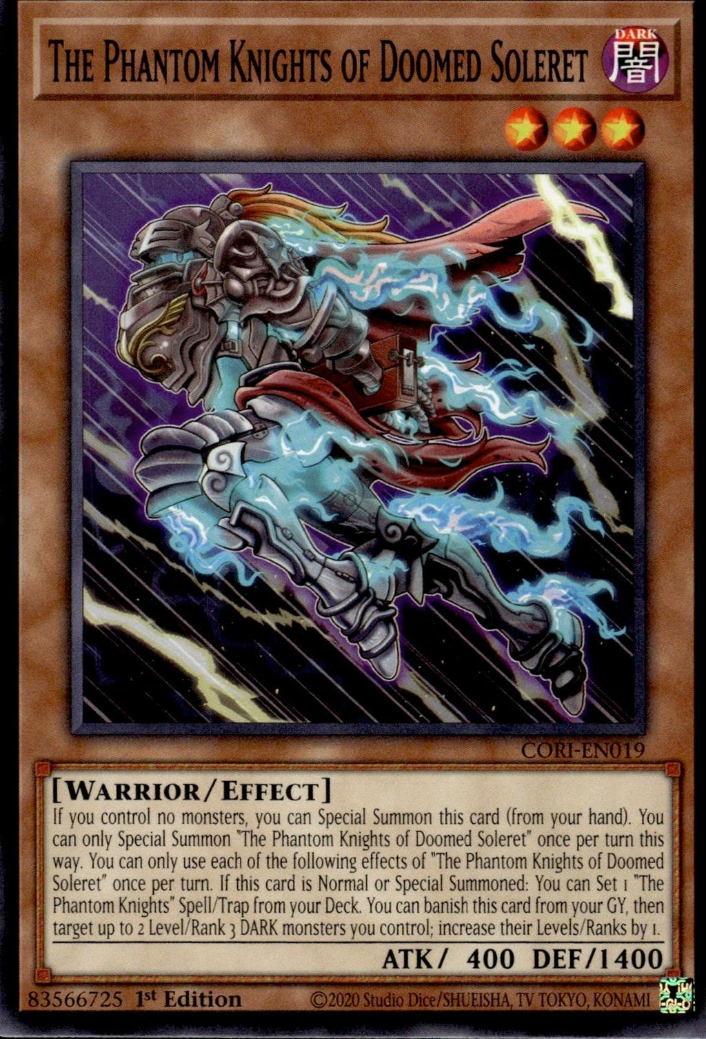 The Phantom Knights of Doomed Soleret Chaos Origins #CORI-EN019