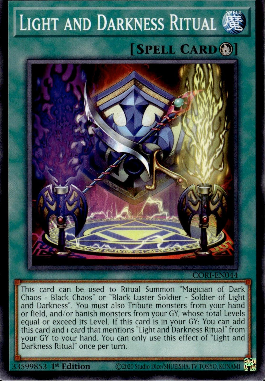 Light and Darkness Ritual Chaos Origins #CORI-EN044