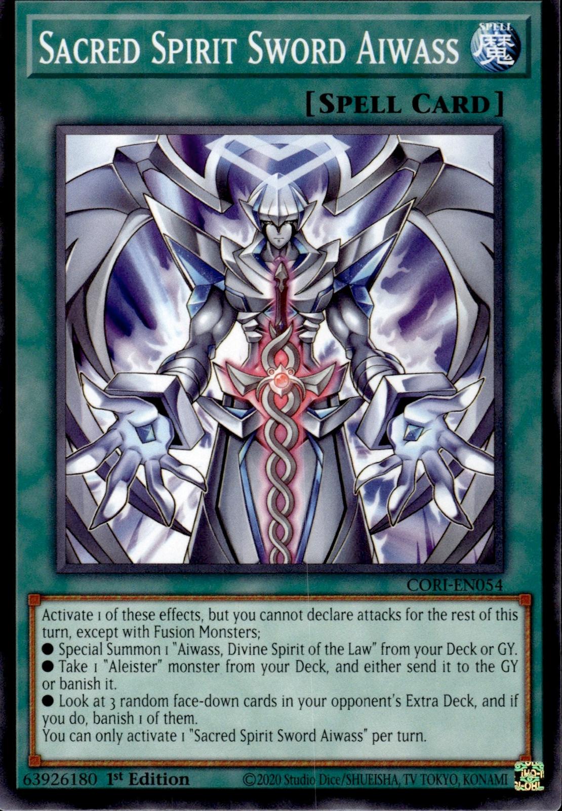 Sacred Spirit Sword Aiwass Chaos Origins #CORI-EN054