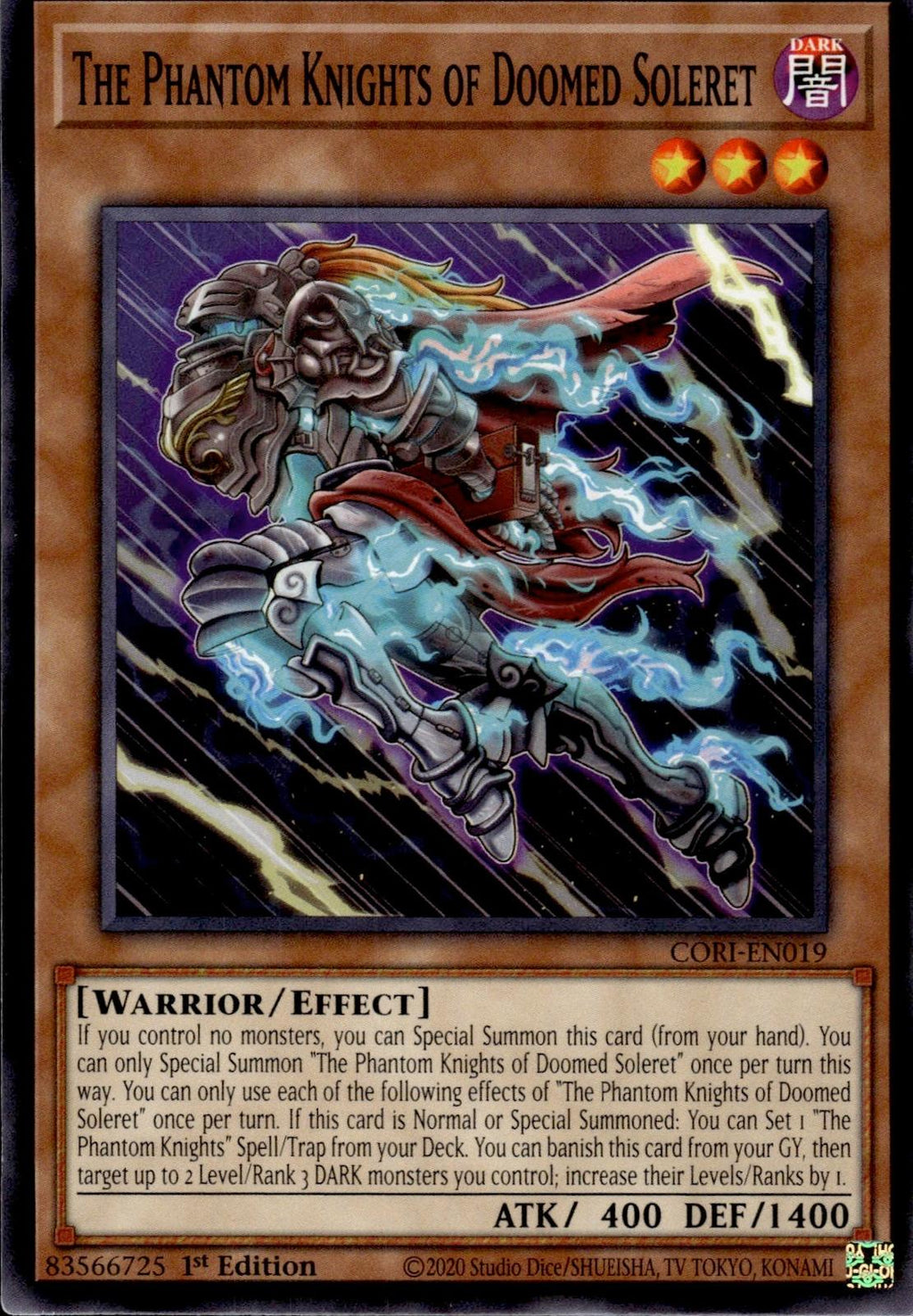 The Phantom Knights of Doomed Soleret Chaos Origins #CORI-EN019