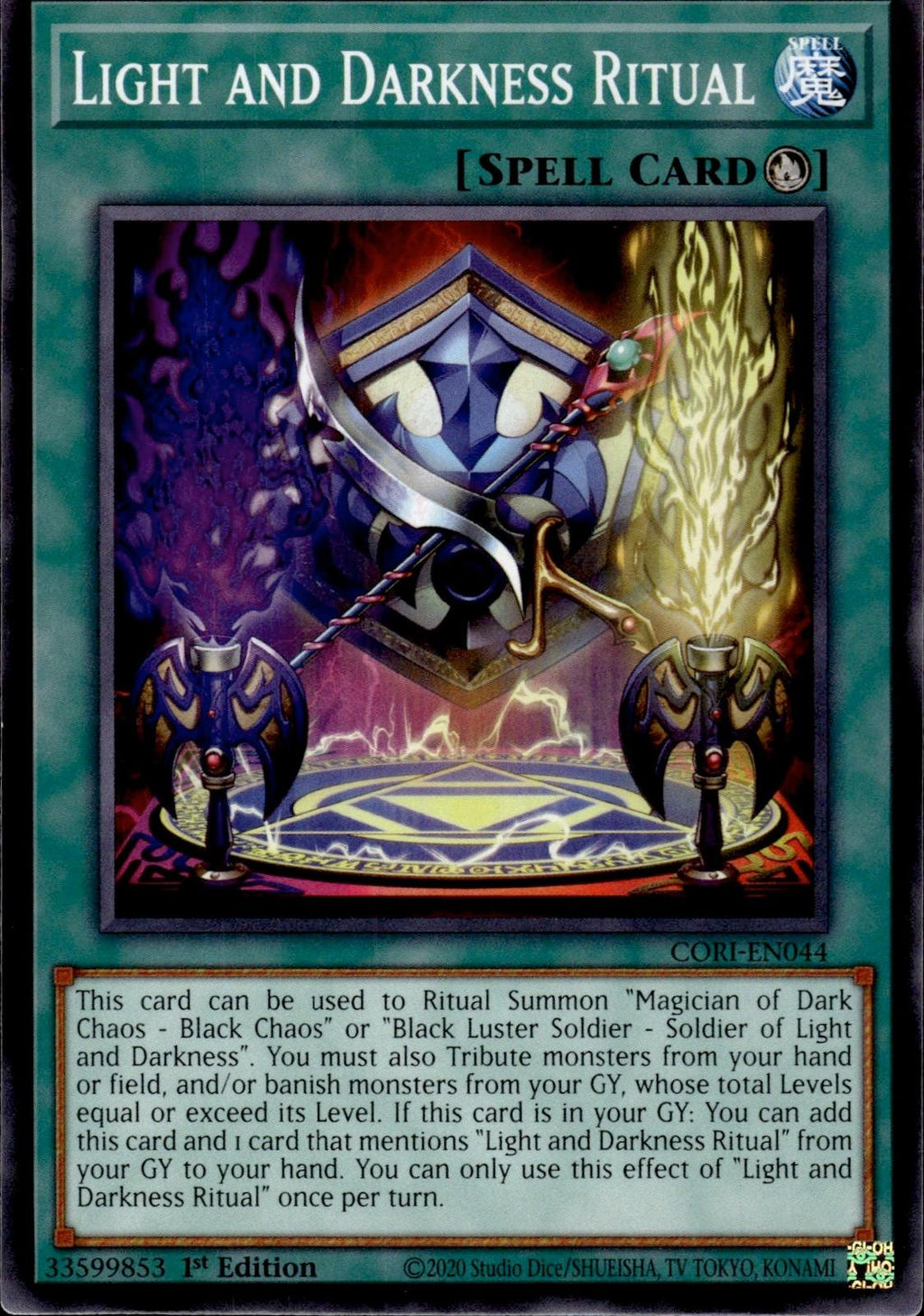 Light and Darkness Ritual Chaos Origins #CORI-EN044