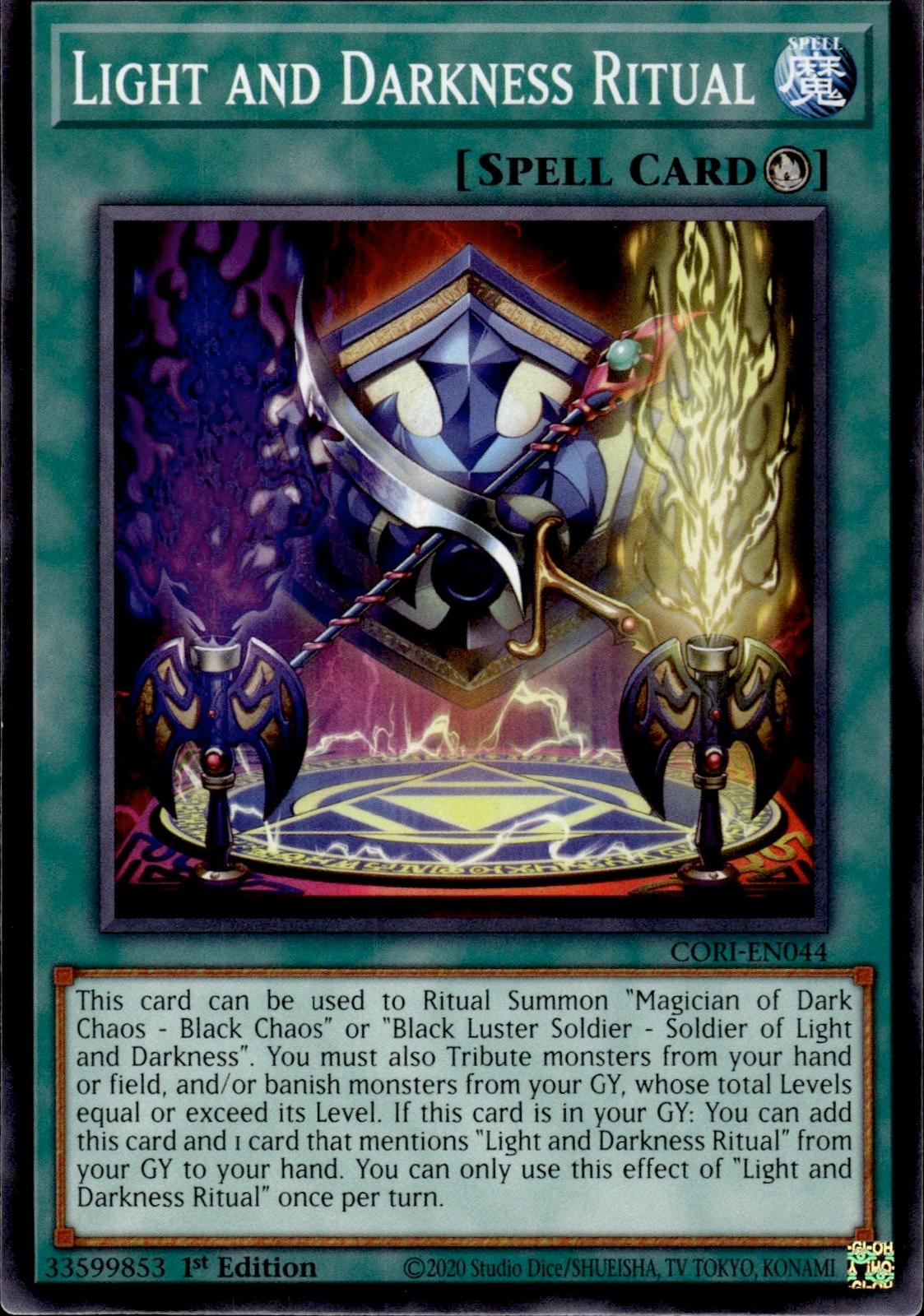 Light and Darkness Ritual Chaos Origins #CORI-EN044