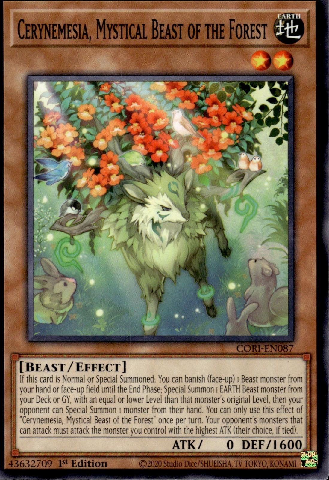 Cerynemesia, Mystical Beast of the Forest Chaos Origins #CORI-EN087