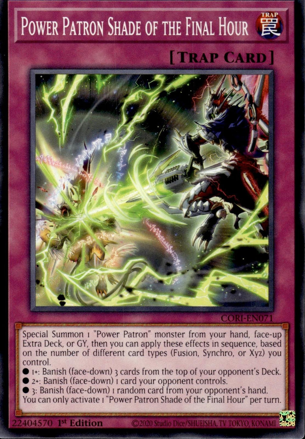 Power Patron Shade of the Final Hour Chaos Origins #CORI-EN071