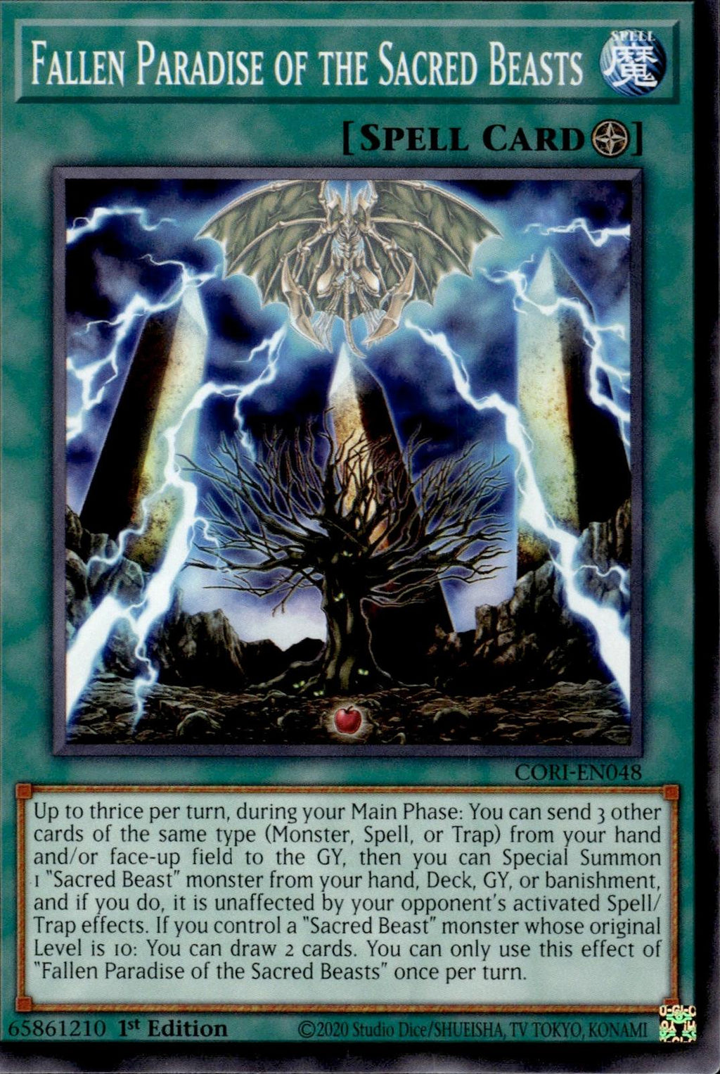 Fallen Paradise of the Sacred Beasts Chaos Origins #CORI-EN048