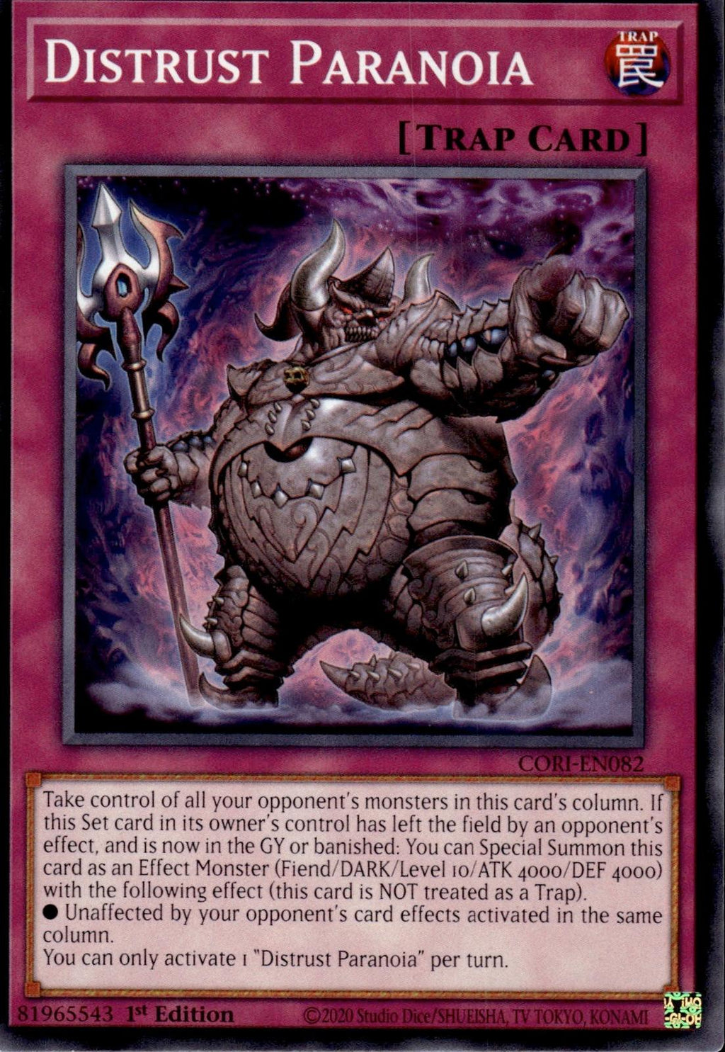Distrust Paranoia Chaos Origins #CORI-EN082