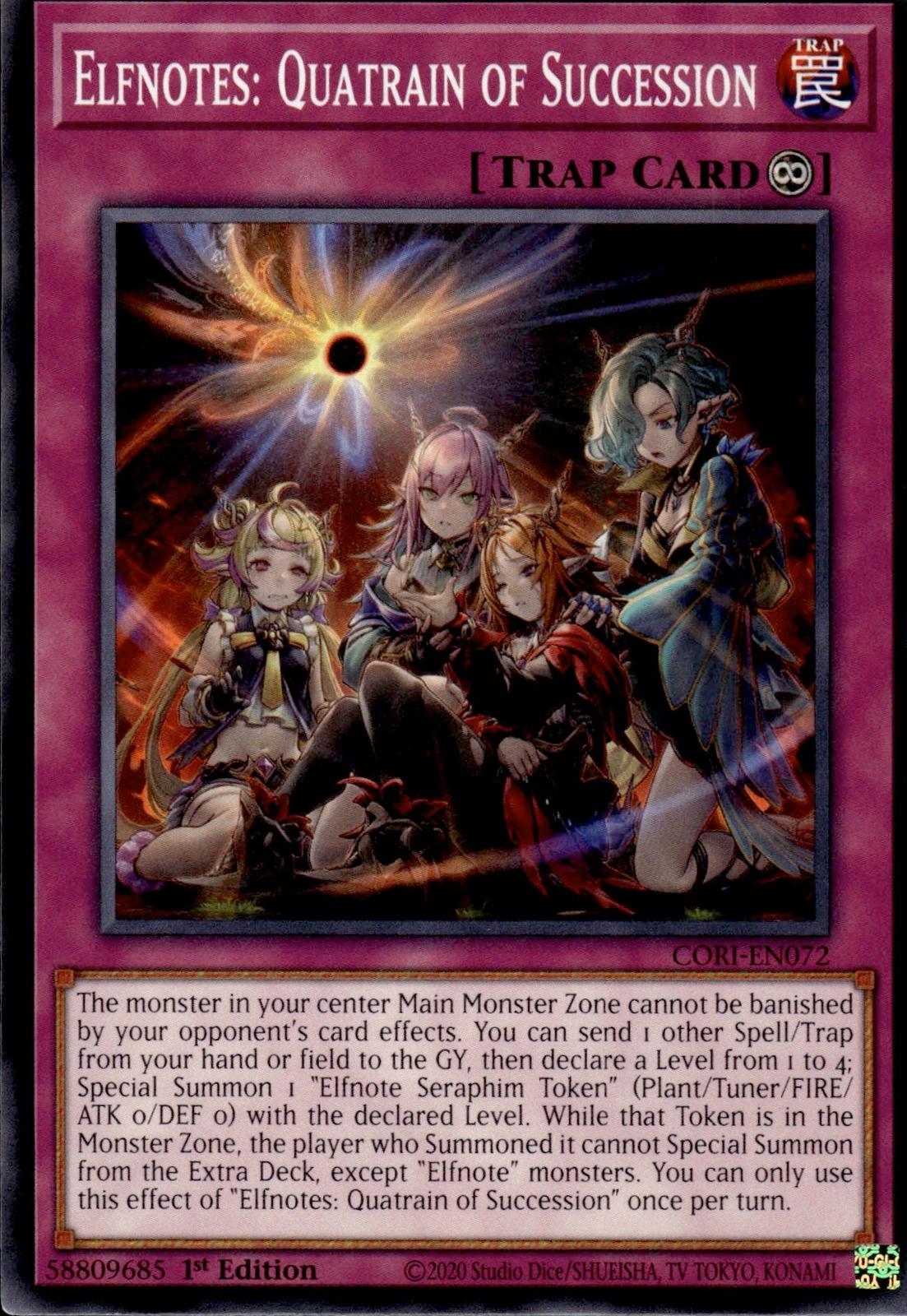 Elfnotes: Quatrain of Succession Chaos Origins #CORI-EN072