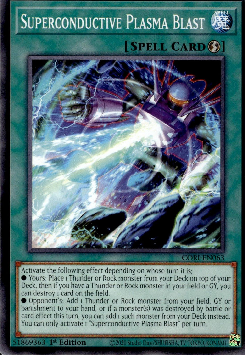 Superconductive Plasma Blast Chaos Origins #CORI-EN063