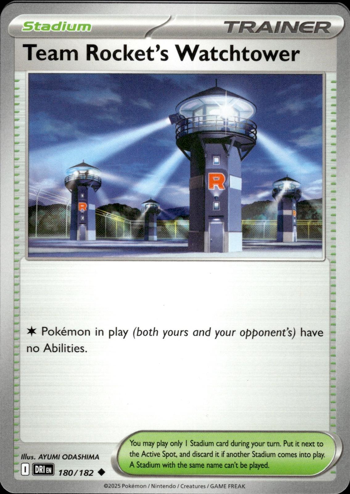 Team Rocket's Watchtower SV10: Destined Rivals #180/182 Uncommon