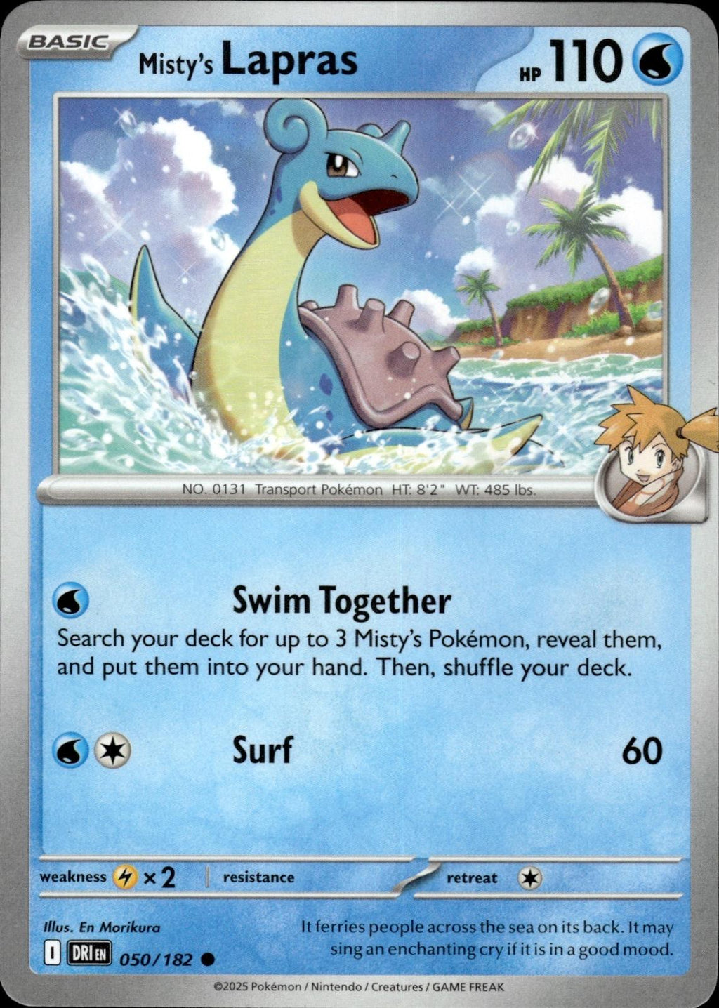 Misty's Lapras SV10: Destined Rivals #050/182 Common