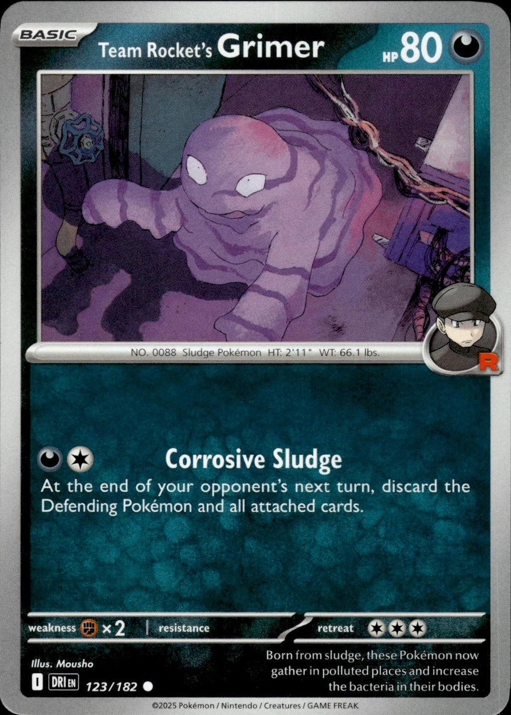 Team Rocket's Grimer SV10: Destined Rivals #123/182 Common