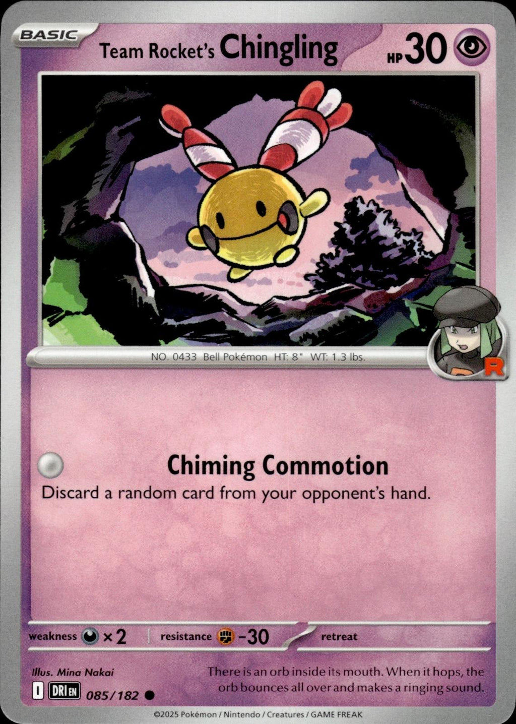 Team Rocket's Chingling SV10: Destined Rivals #085/182 Common