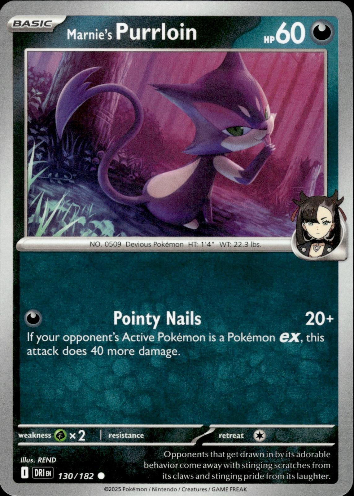 Marnie's Purrloin SV10: Destined Rivals #130/182 Common